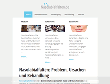 Tablet Screenshot of nasolabialfalten.de